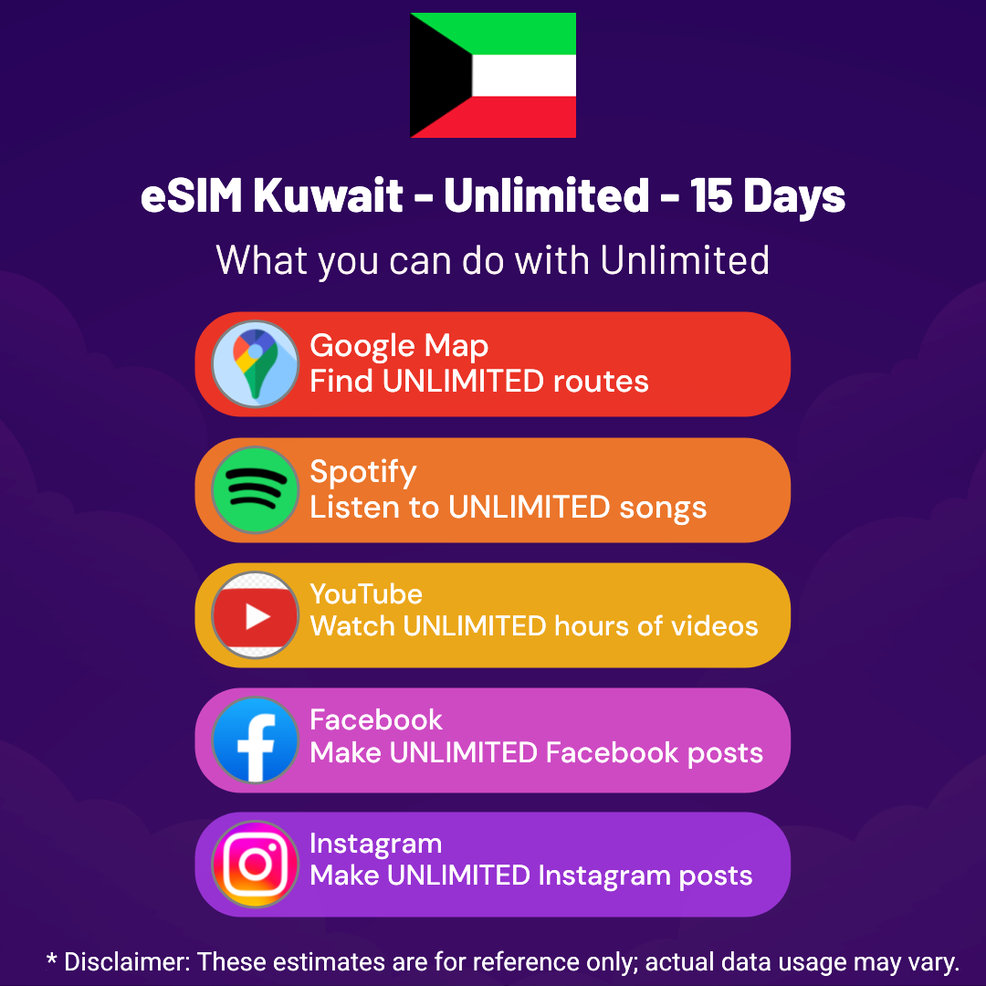 9930e165-39a4-482e-a897-642db8872012.png eSIM Kuwait - Unlimited - 15 days