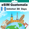 eSIM Guatemala - Unlimited - 30 days