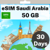 eSIM Saudi Arabia - 50 GB - 30 days
