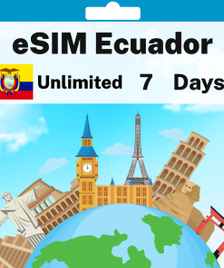 eSIM Ecuador - Unlimited - 7 days