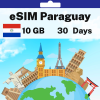 eSIM Paraguay - 10 GB - 30 days