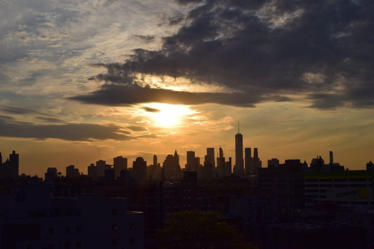 New York City skyline at sunset, USA travel eSIM guide