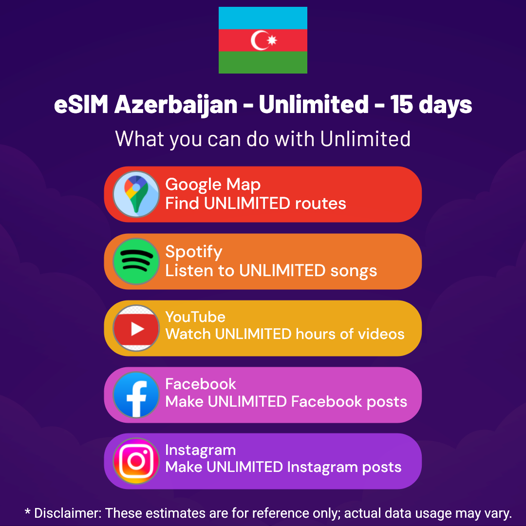 d78dabf9-3828-4c95-91dd-6d067d8e8227.png eSIM Azerbaijan - Unlimited - 15 days