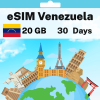 eSIM Venezuela - 20 GB - 30 days