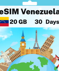 eSIM Venezuela - 20 GB - 30 days