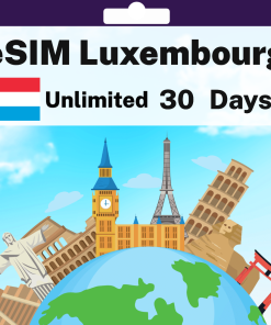 eSIM Luxembourg - Unlimited - 30 days