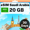 eSIM Saudi Arabia - 20 GB - 30 days