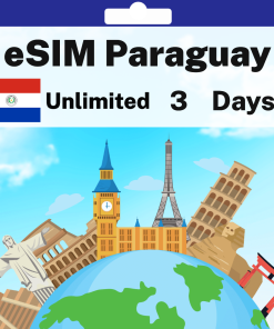eSIM Paraguay - Unlimited - 3 days
