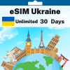 eSIM Ukraine - Unlimited - 30 days