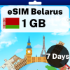 eSIM Belarus - 1 GB - 7 days