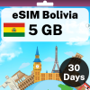eSIM Bolivia - 5 GB - 30 days