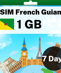 eSIM French Guiana - 1 GB - 7 days
