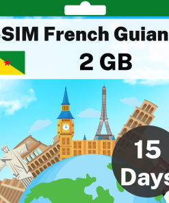 eSIM French Guiana - 2 GB - 15 days