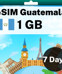 eSIM Guatemala - 1 GB - 7 days