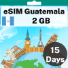eSIM Guatemala - 2 GB - 15 days
