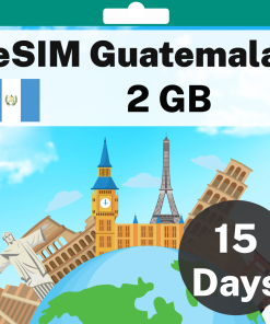 eSIM Guatemala - 2 GB - 15 days