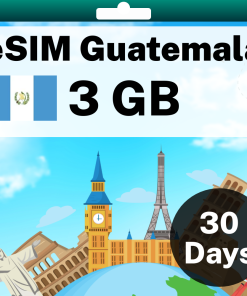 eSIM Guatemala - 3 GB - 30 days