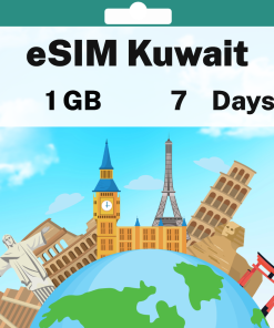 eSIM Kuwait - 1 GB - 7 days