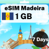 eSIM Madeira - 1 GB - 7 days