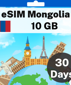 eSIM Mongolia - 10 GB - 30 days