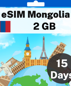 eSIM Mongolia - 2 GB - 15 days