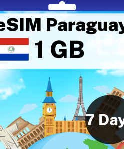 eSIM Paraguay - 1 GB - 7 days