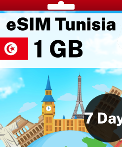 eSIM Tunisia - 1 GB - 7 days