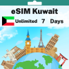 eSIM Kuwait - Unlimited - 7 days