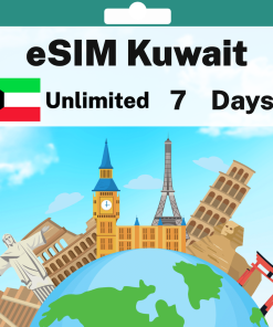 eSIM Kuwait - Unlimited - 7 days
