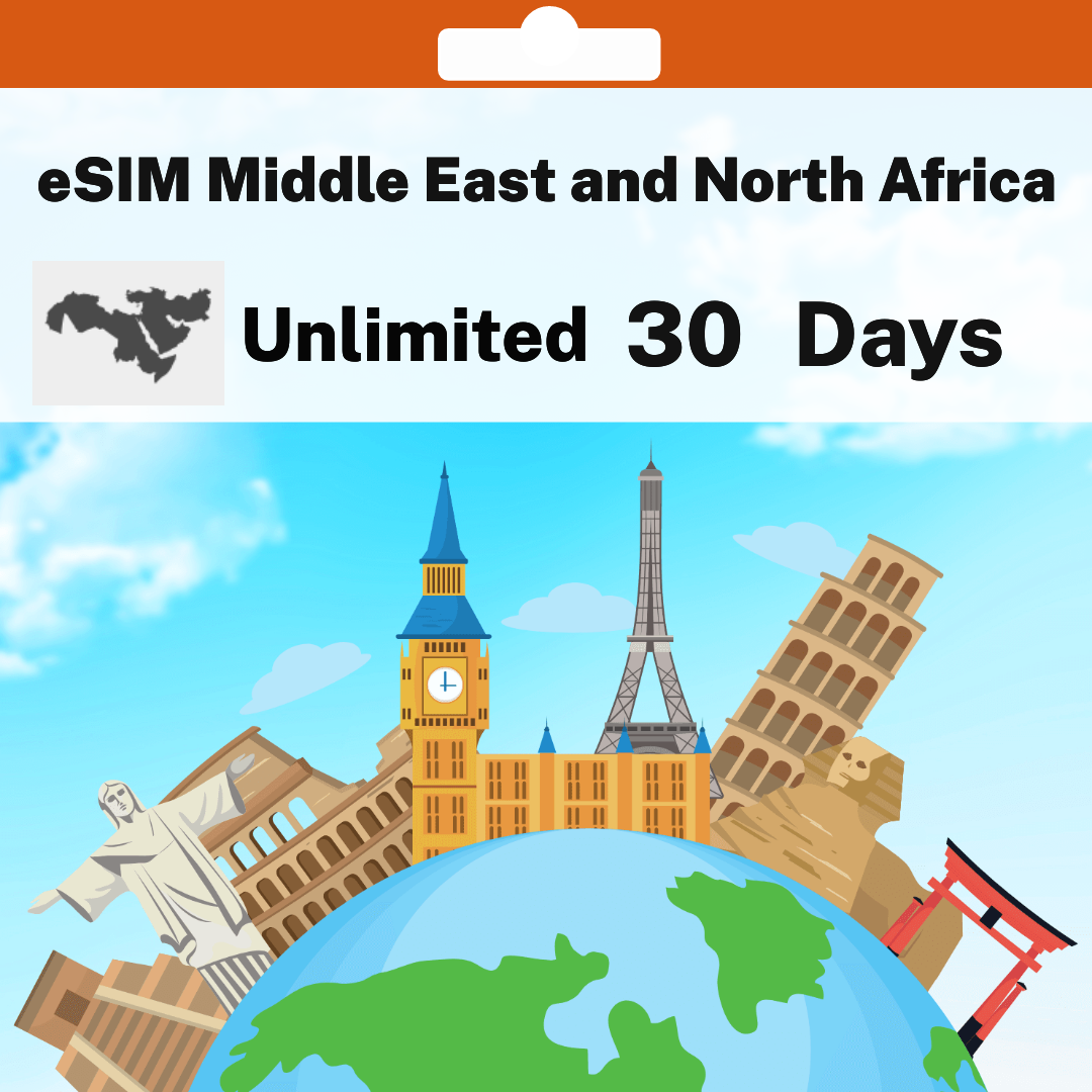 11ff74ad-f7c4-4e73-a10a-28ab01ad7319.png eSIM Middle East and North Africa - Unlimited - 30 days