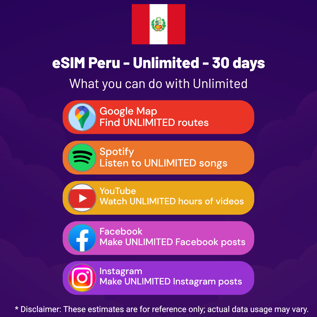 235b9e92-6767-4d9b-b0f9-f52a29bd865d.png eSIM Peru - Unlimited - 30 days
