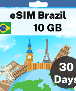 eSIM Brazil - 10 GB - 30 days