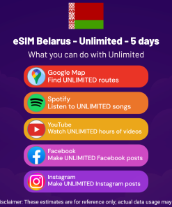 eSIM Belarus - Unlimited - 5 days