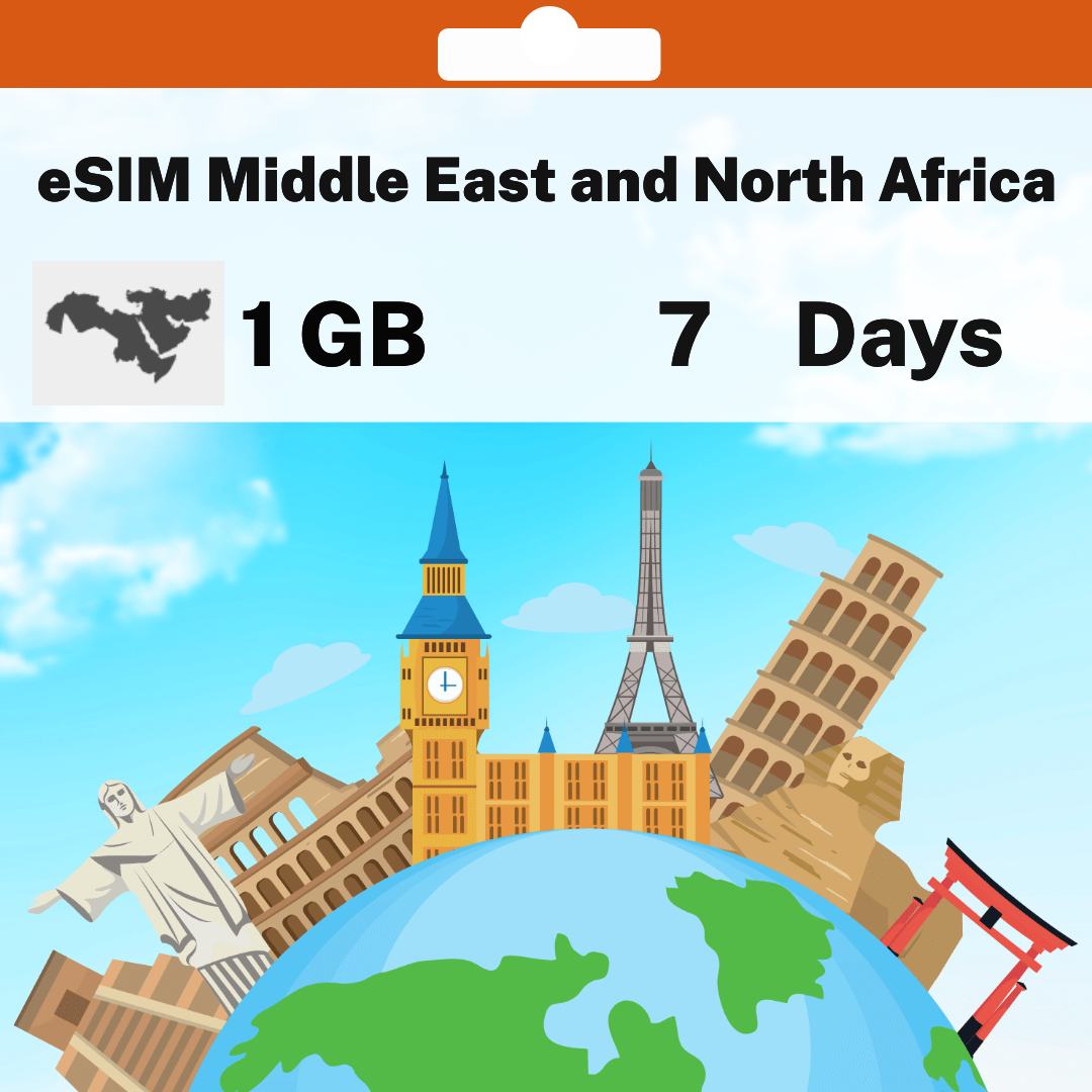e492c900-5f5c-4687-aa55-c8cbbd152b09.png eSIM Middle East and North Africa - 1 GB - 7 days