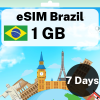 eSIM Brazil - 1 GB - 7 days