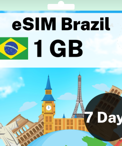 eSIM Brazil - 1 GB - 7 days