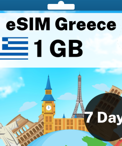 eSIM Greece - 1 GB - 7 days