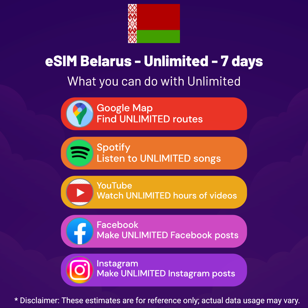 fb19a87c-6a22-4202-9aeb-8bbd18fb8cab.png eSIM Belarus - Unlimited - 7 days