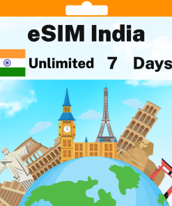 eSIM India - Unlimited - 7 days