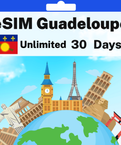 eSIM Guadeloupe - Unlimited - 30 days