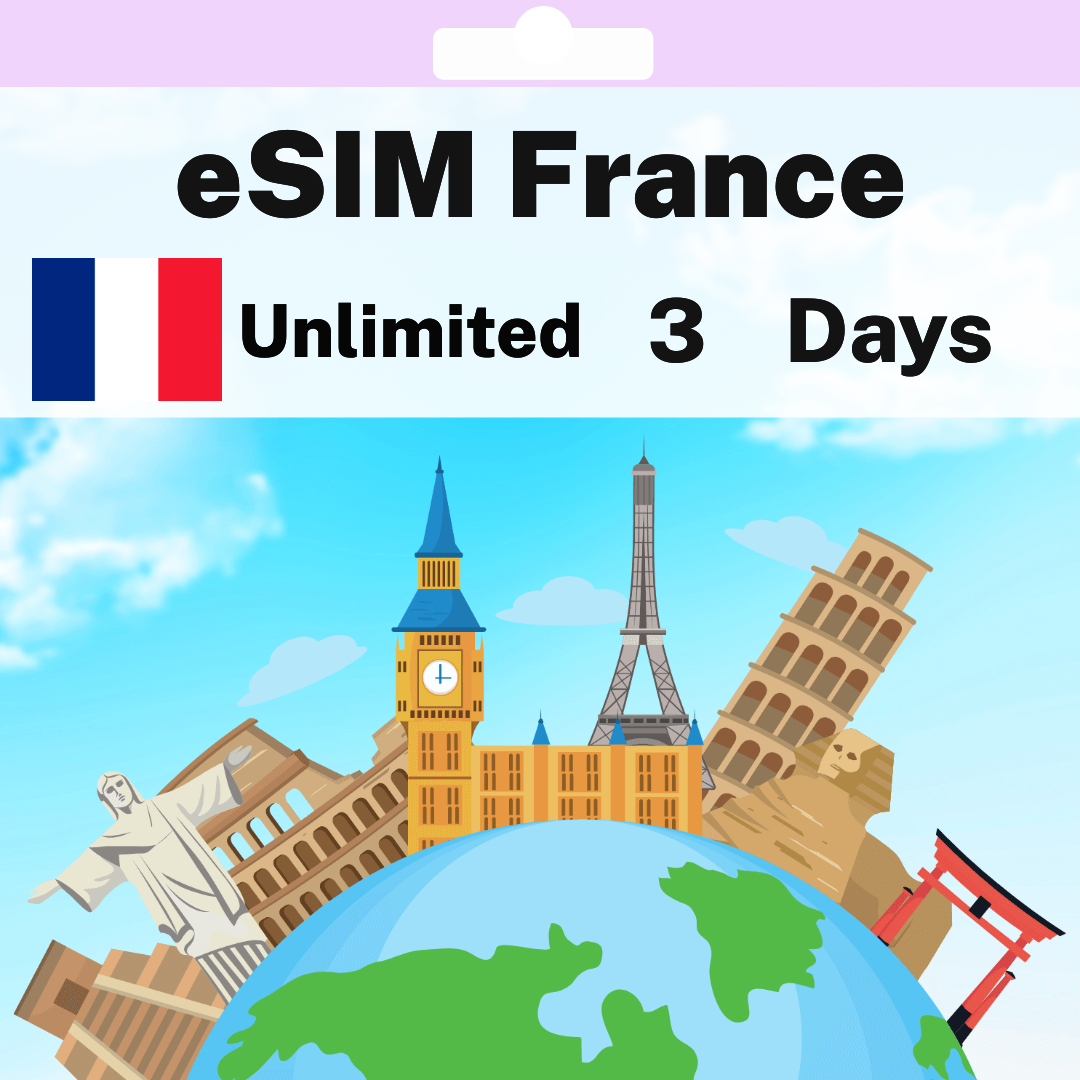 4ee4b7ef-5f49-4d1e-8905-f7cdb5e53439.png eSIM France - Unlimited - 3 days