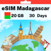 eSIM Madagascar - 20 GB - 30 days