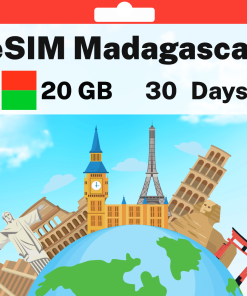 eSIM Madagascar - 20 GB - 30 days