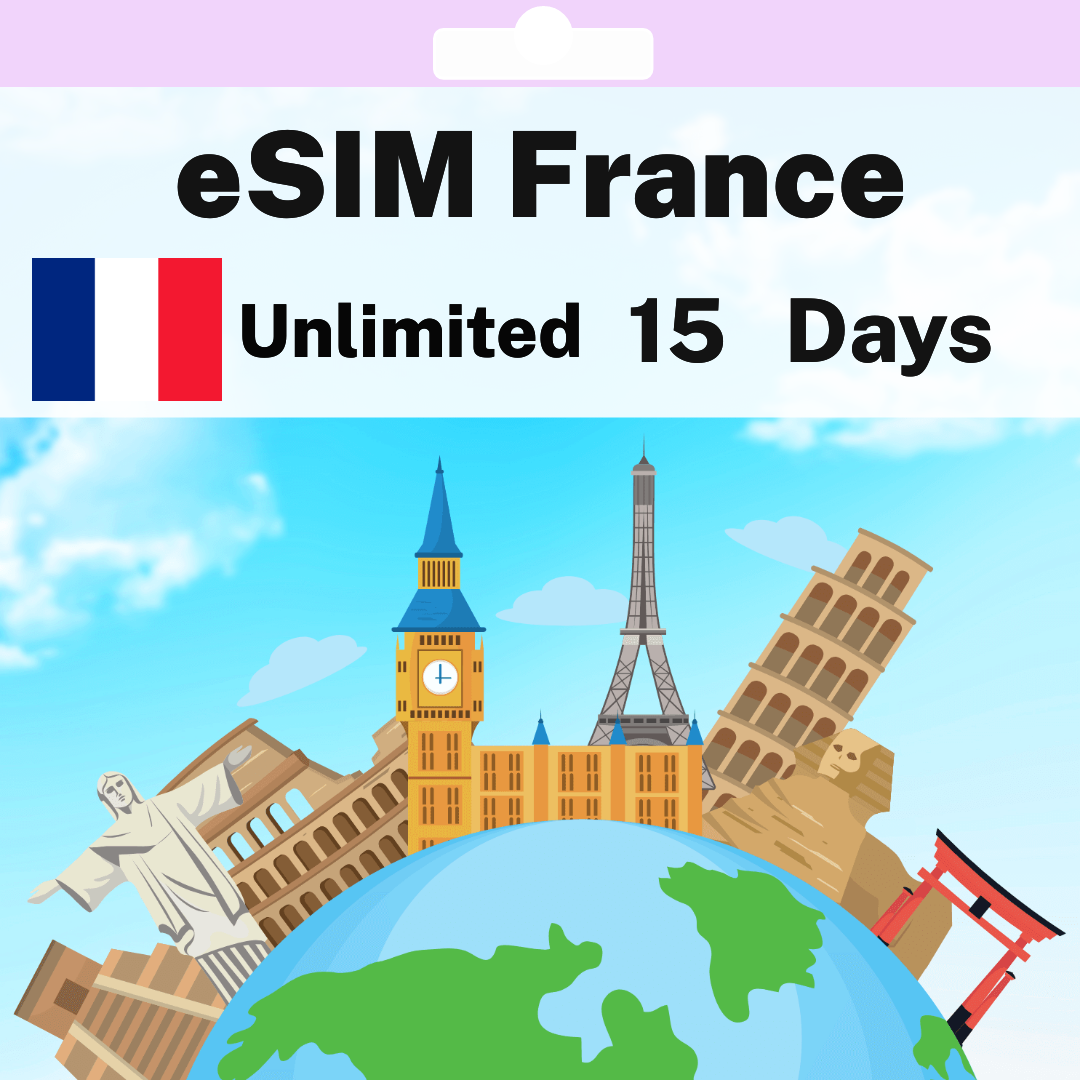 d9c565f1-32ed-4696-924b-98e5172f9267.png eSIM France - Unlimited - 15 days