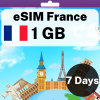 eSIM France - 1 GB - 7 days