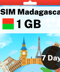 eSIM Madagascar - 1 Go - 7 jours
