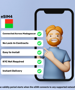 eSIM Madagascar - 1 Go - 7 jours