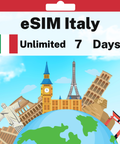 eSIM Italy - Unlimited - 7 days