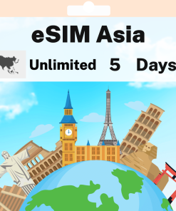 eSIM Asia - Unlimited - 5 days