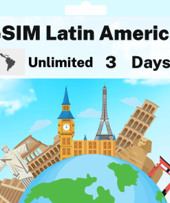 eSIM Latin America - Unlimited - 3 days